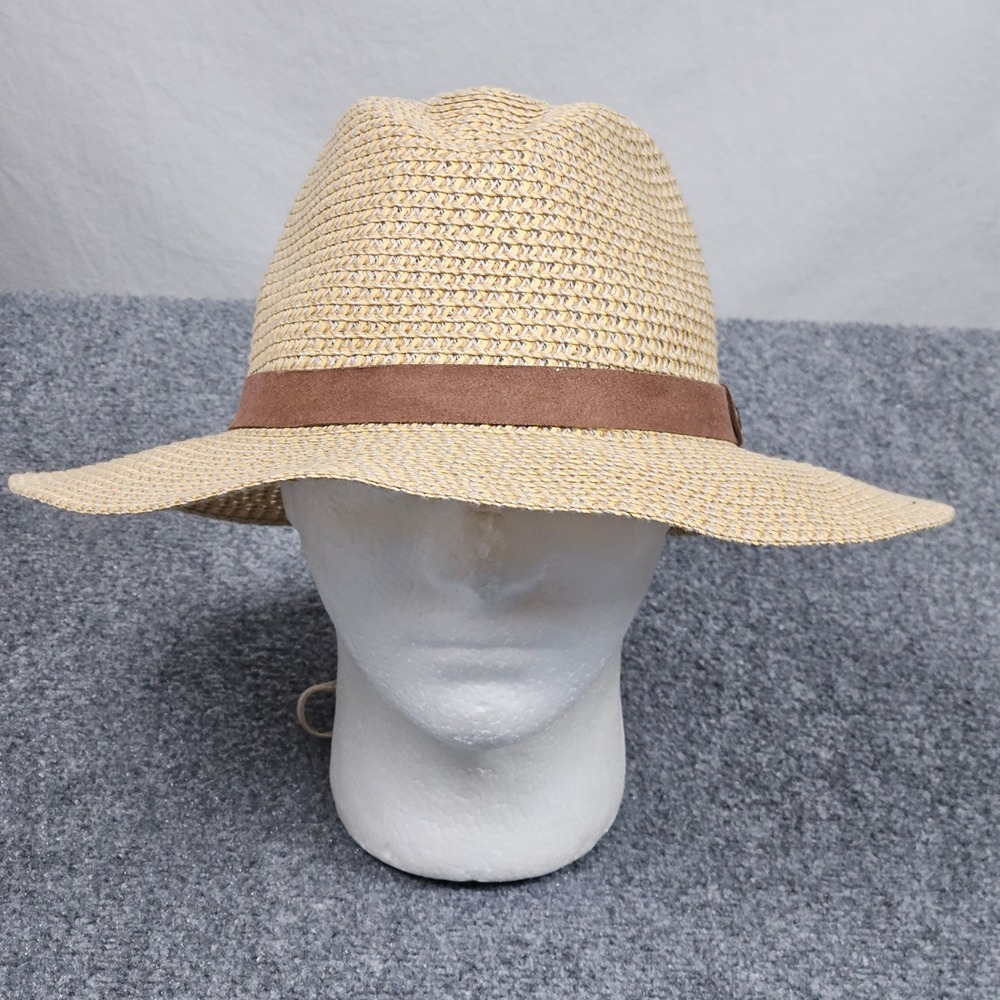 Wallaroo Outback Straw Hat Medium Large Tan Brown Band‎ Safari Travel Coastal